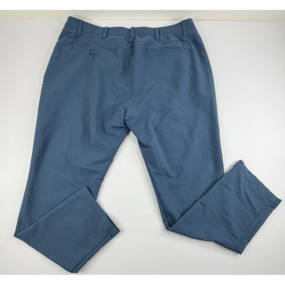 Under Armour UA Mens Match Play Tapered Golf Pants Blue 40x32
